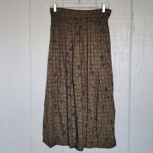 Autograph Vintage Floral Print Boho Midi Skirt. Size 9/10